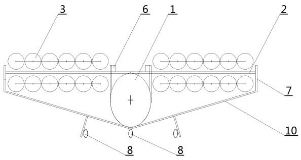 A-wing aircraft capable of realizing vertical take-off and landing and horizontal flight