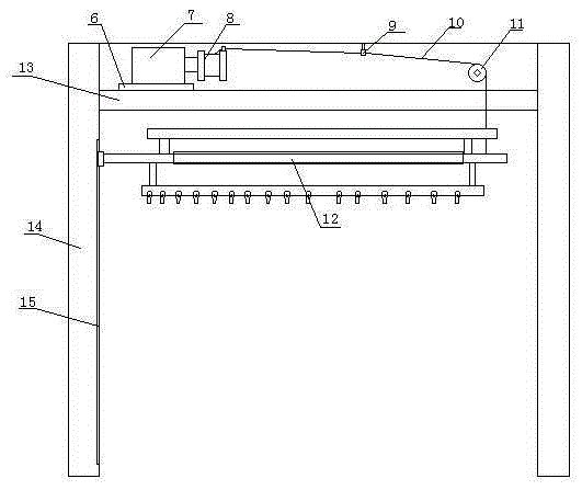 Indoor detachable substance drying lifting frame with good fixation performance