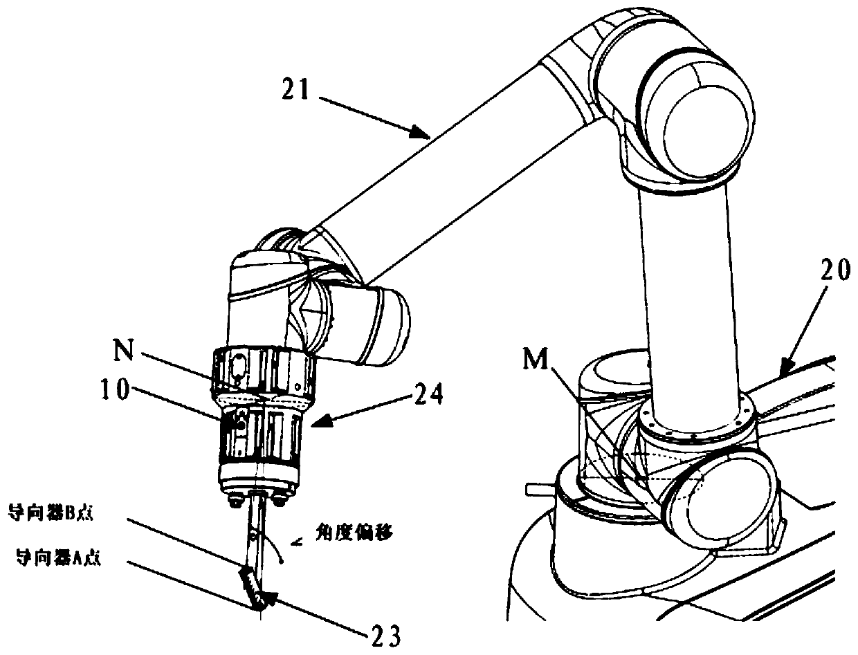 Front-end control device for surgical robot and surgical robot