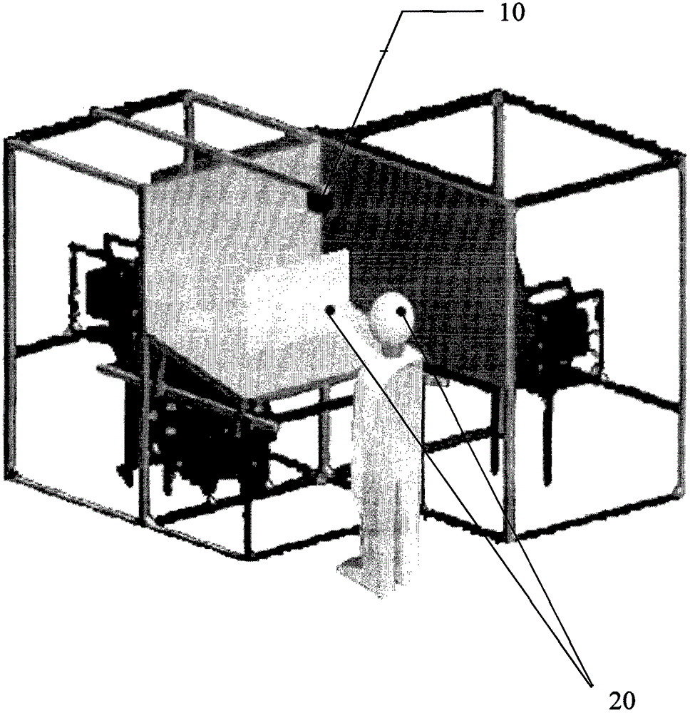 Method for achieving space menu in immersive virtual reality system