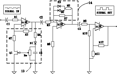 Measuring-distance self-adaptive detecting sensor for line breaking of spinning machine