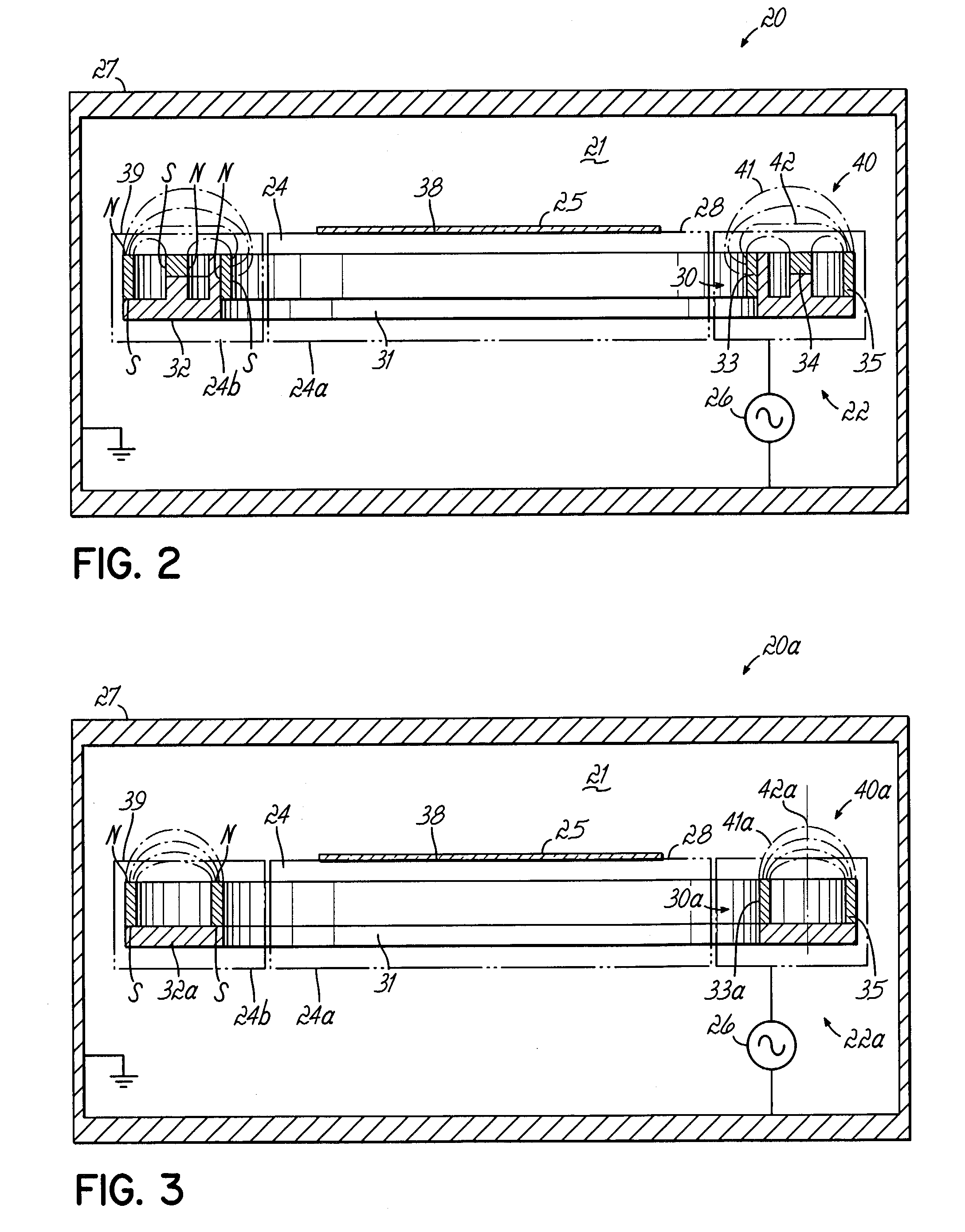 Method, apparatus and magnet assembly for enhancing and localizing a capacitively coupled plasma