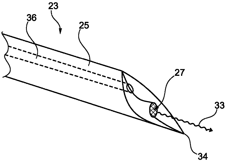 Biopsy device with acoustic element