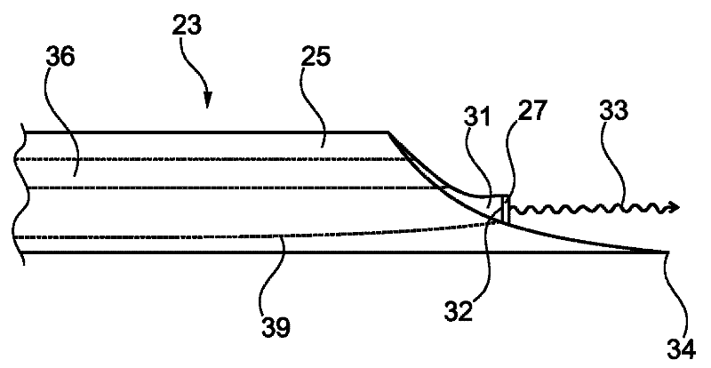 Biopsy device with acoustic element
