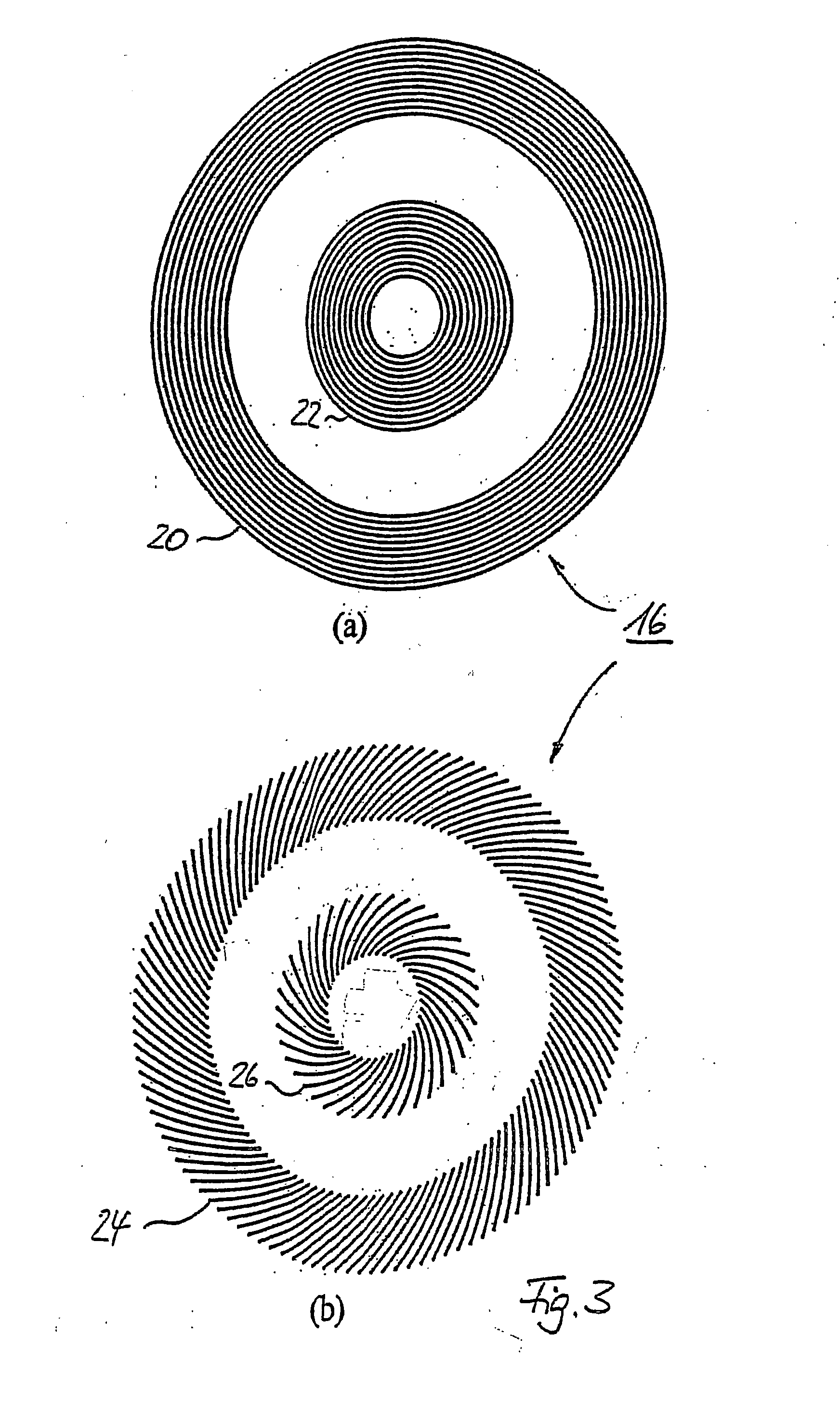 Method for generating a circular periodic structure on a basic support material
