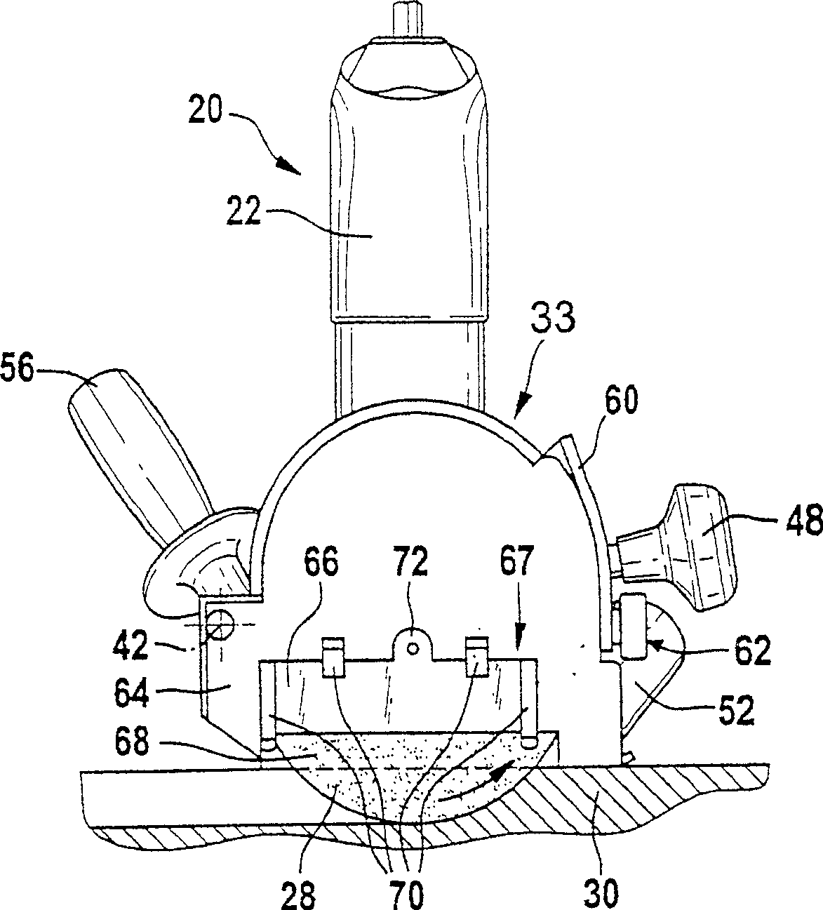 Protective device for a hand machine tool