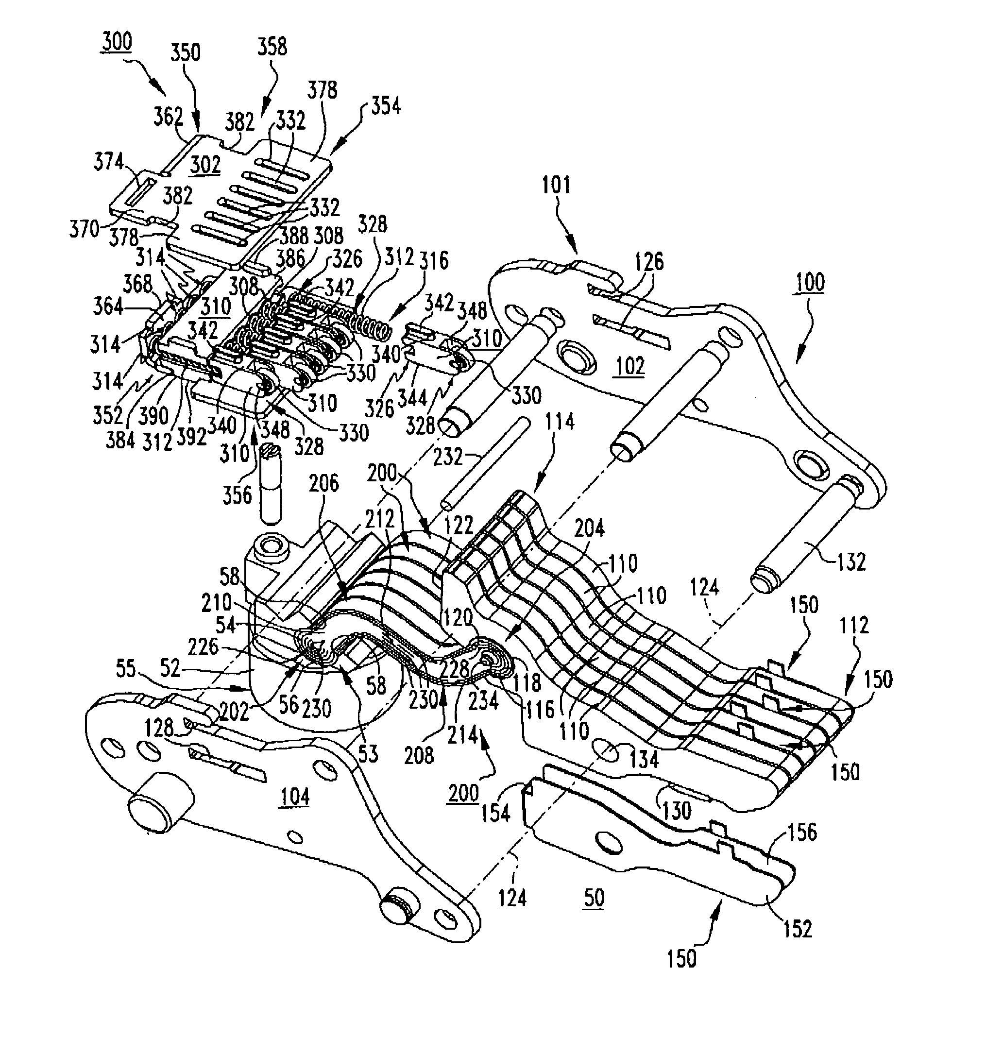 Electrical switching apparatus, and movable contact assembly and contact spring assembly therefor
