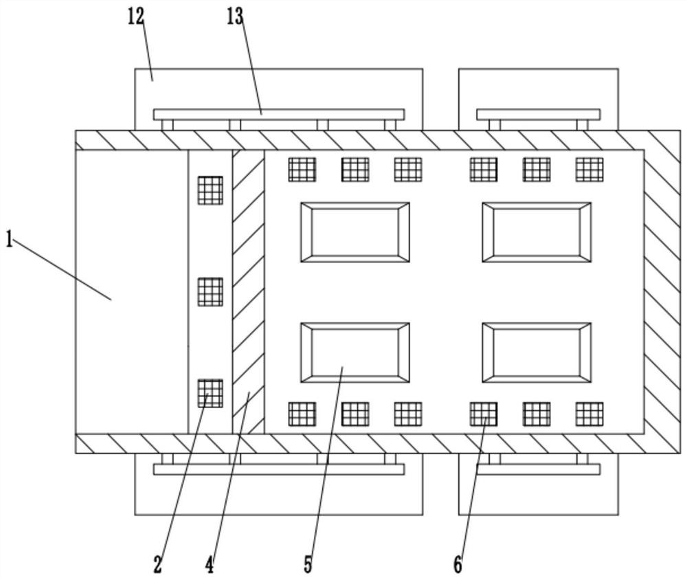 A concentrated drainage structure of underground rainwater for townhouses