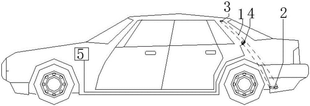 Automobile tail flow-guiding type stabilization structure