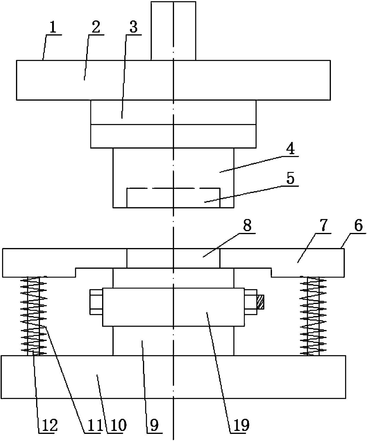 Multi-column trapezoidal fixed valve mold