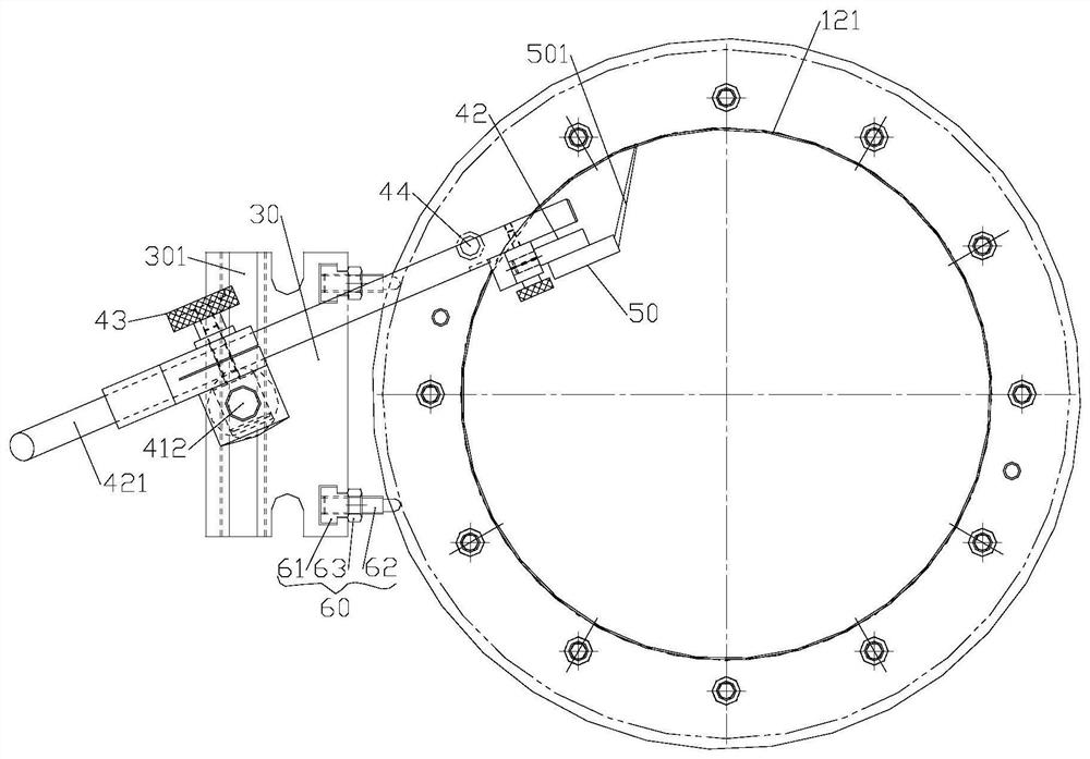 Method for detecting the coaxiality error of the hirth plate to the central axis