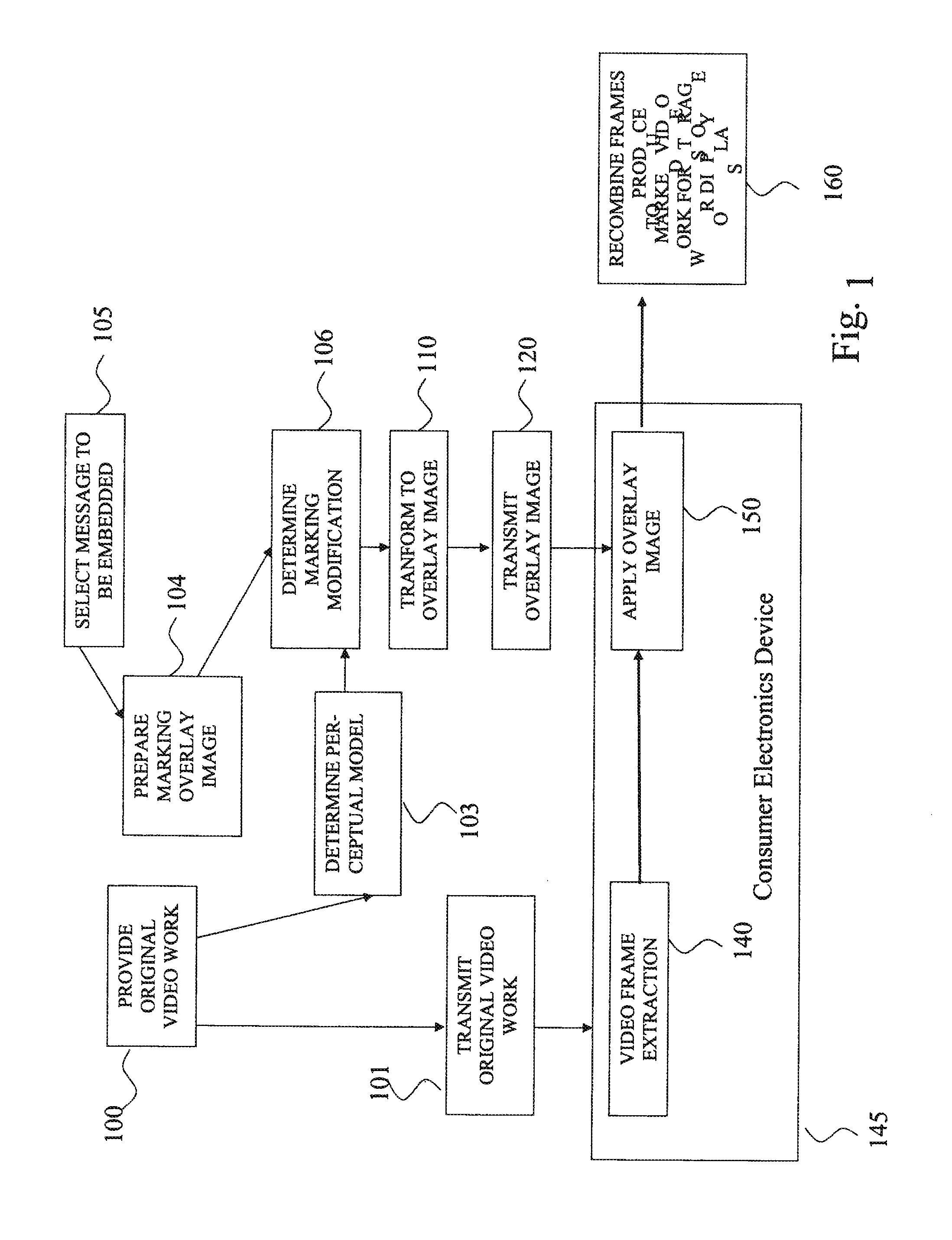 Efficient application of video marking technologies