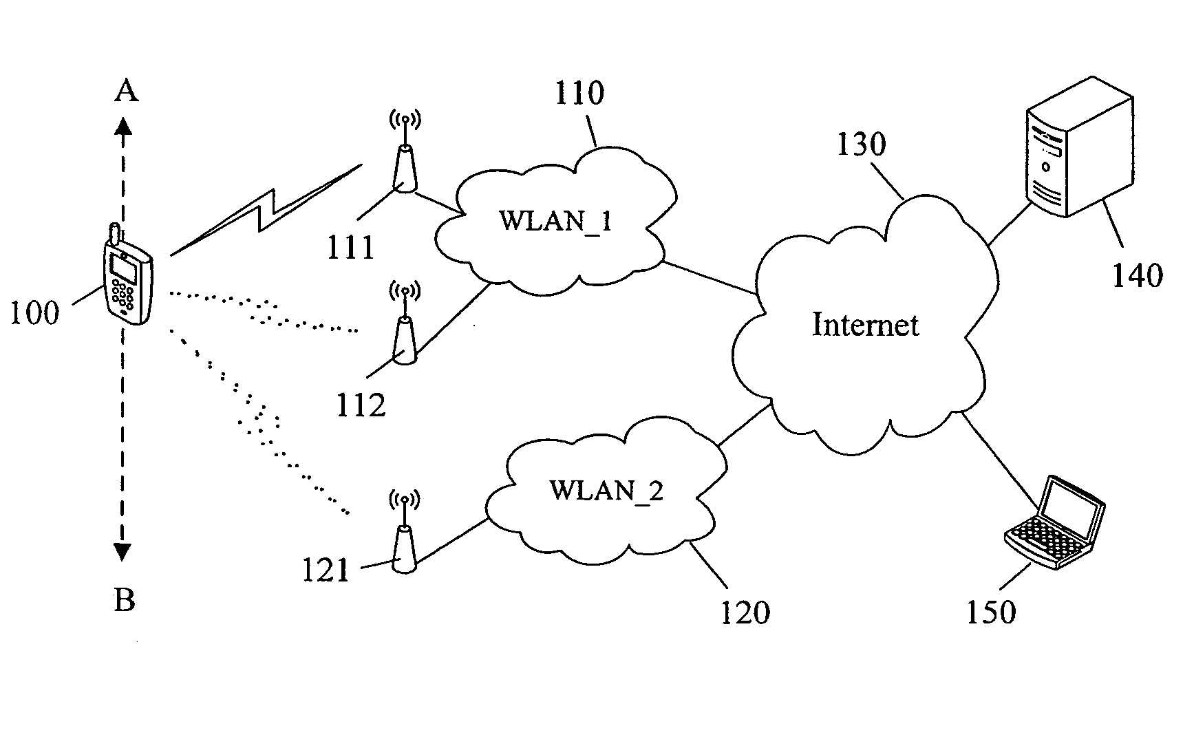 Method of seamlessly roaming between multiple wireless networks using a single wireless network adaptor