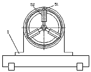 A slender threaded shaft turning device for convenient initial cutting