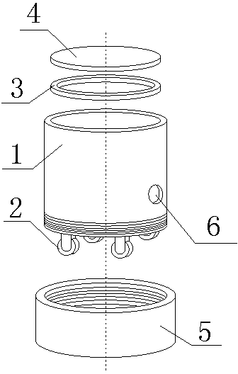 Holder of optical transmitter in mine