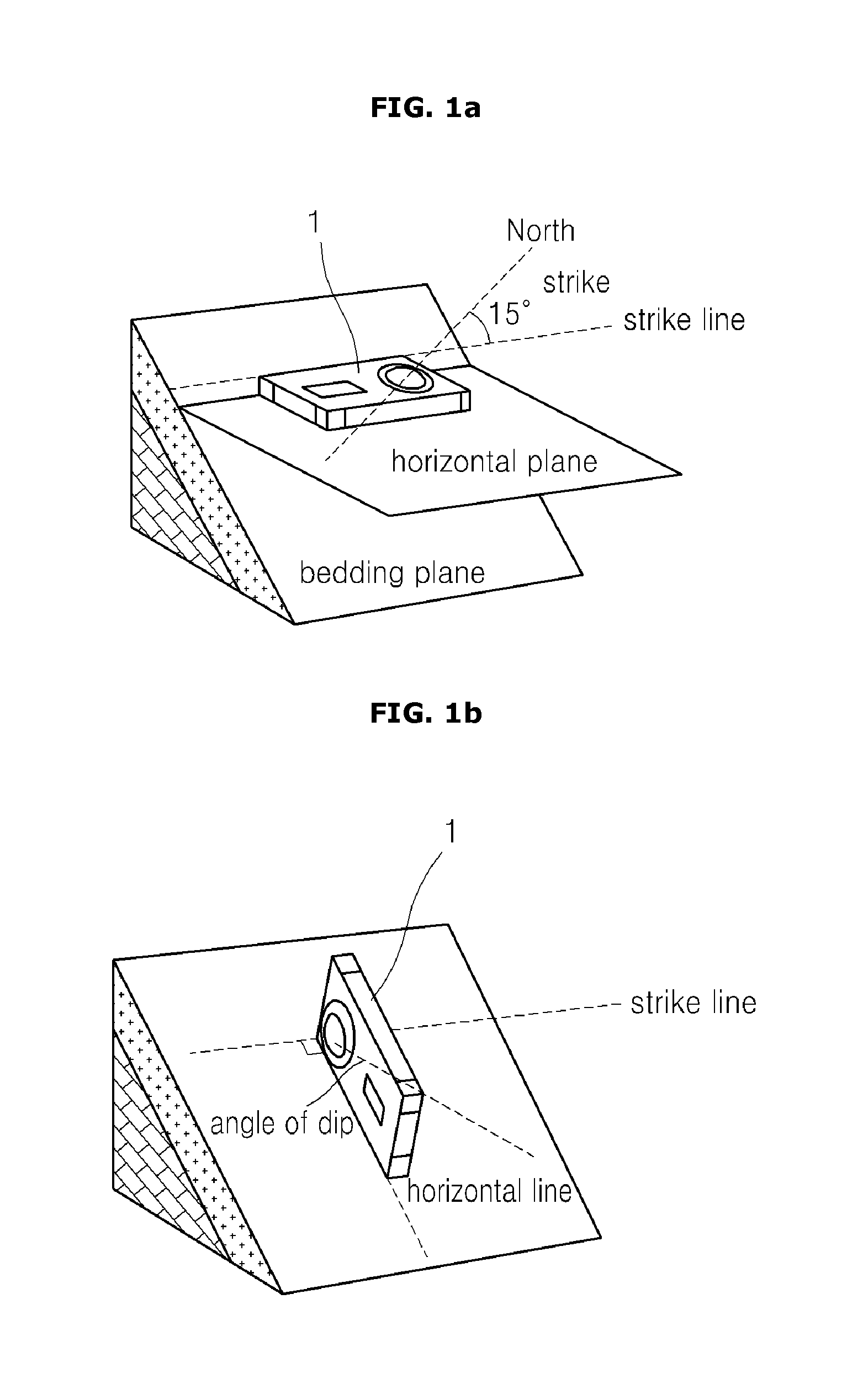 Clinocompass for measuring strike and dip on irregular geological outcrop, and method of measuring strike and dip by using the same