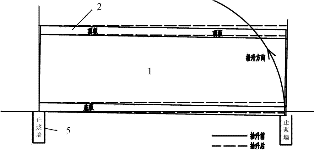 Lifting method for frame bridge box body