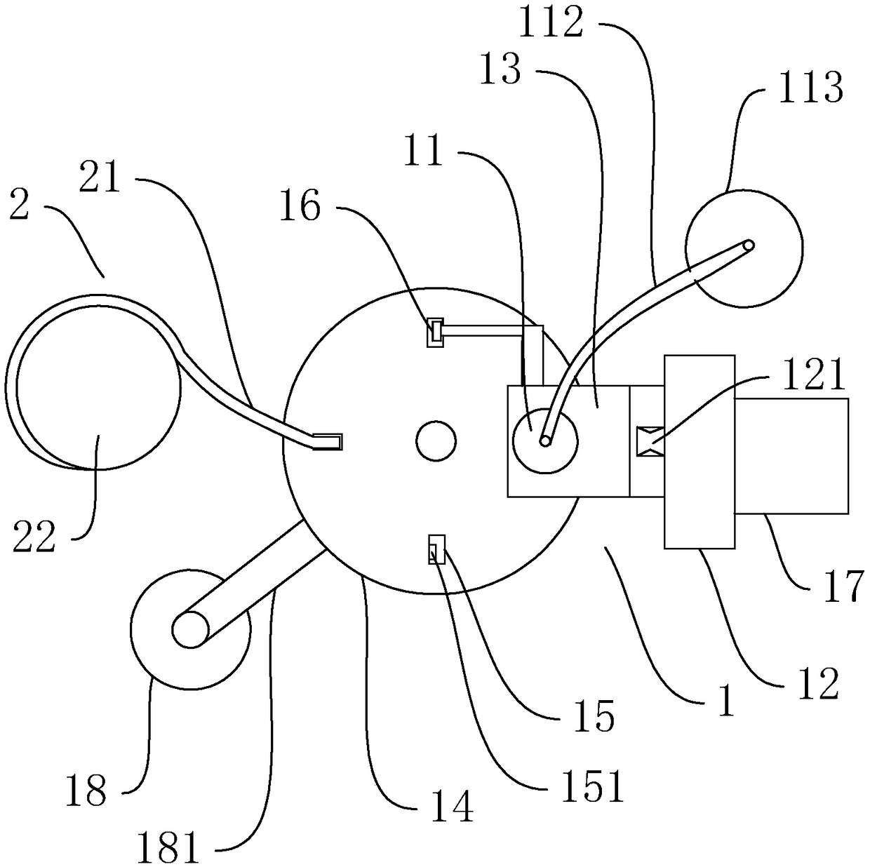 Chip glue dripping device