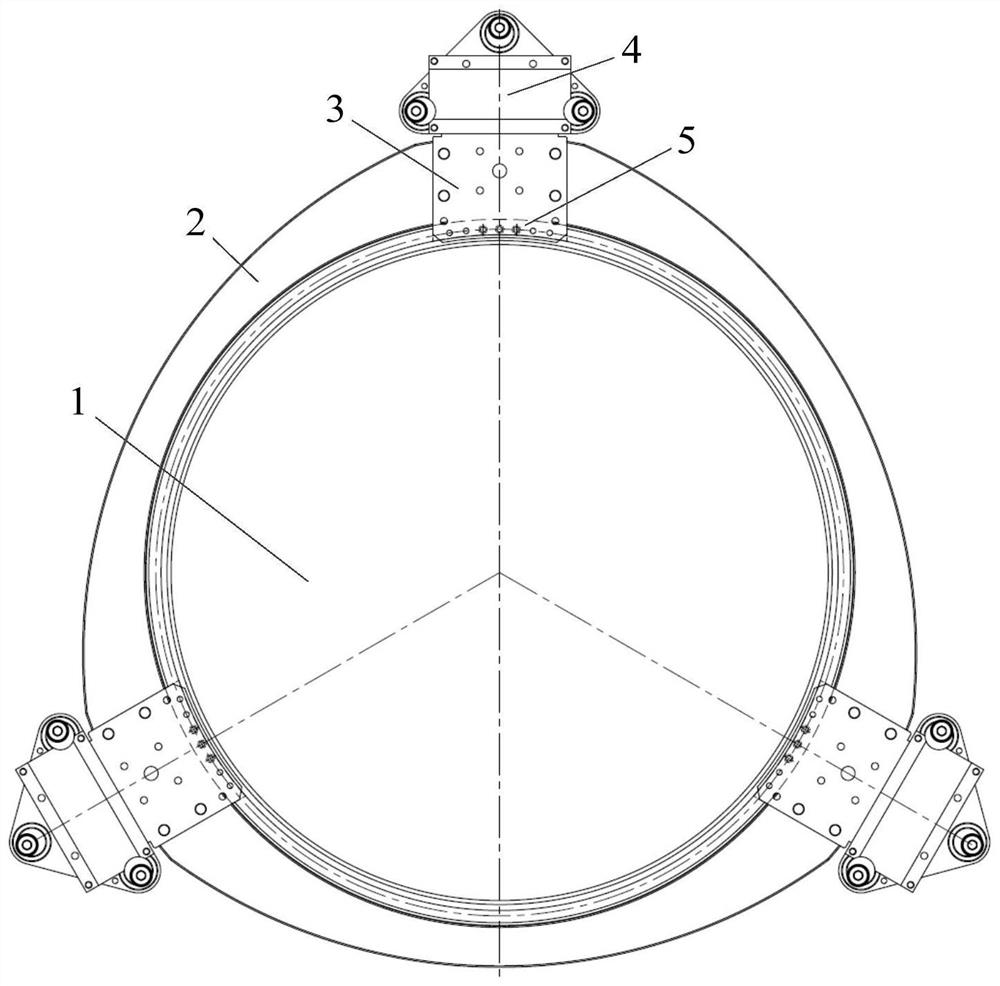 A mirror supporting and fixing device and its flexible support