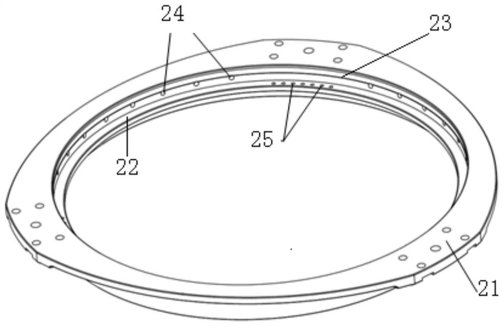 A mirror supporting and fixing device and its flexible support