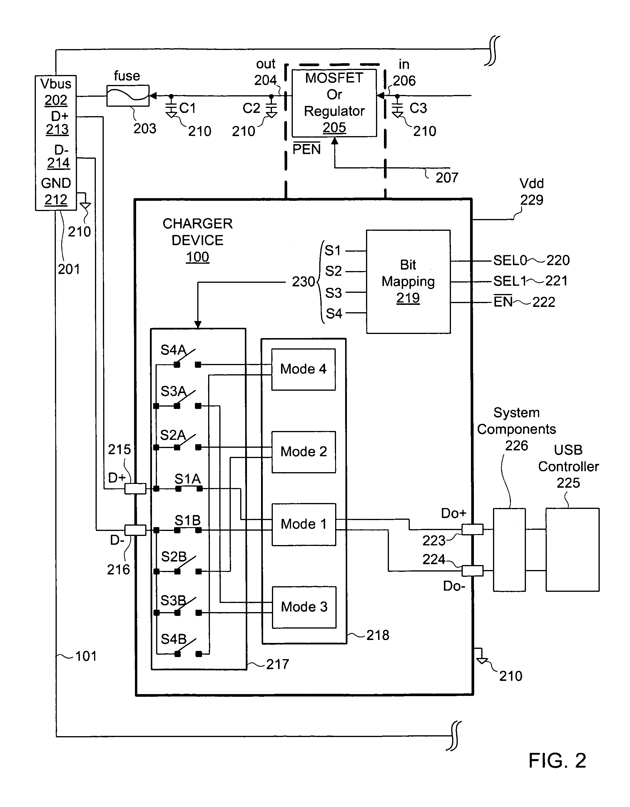 Multi-mode charger device