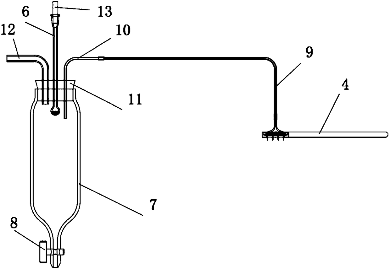 Collecting device for follicular fluid of animal in vitro