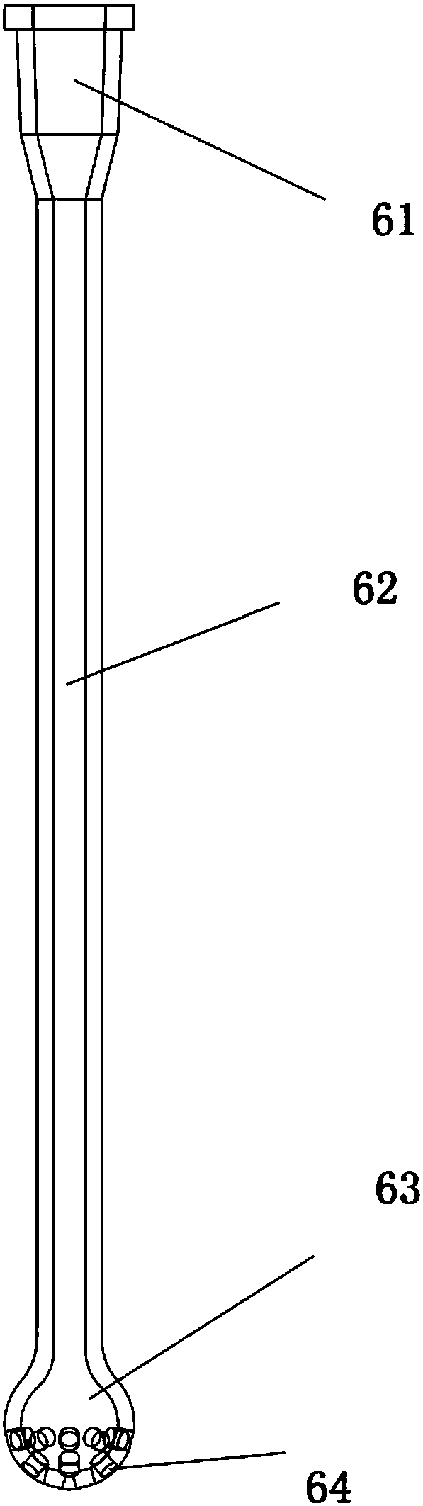 Collecting device for follicular fluid of animal in vitro