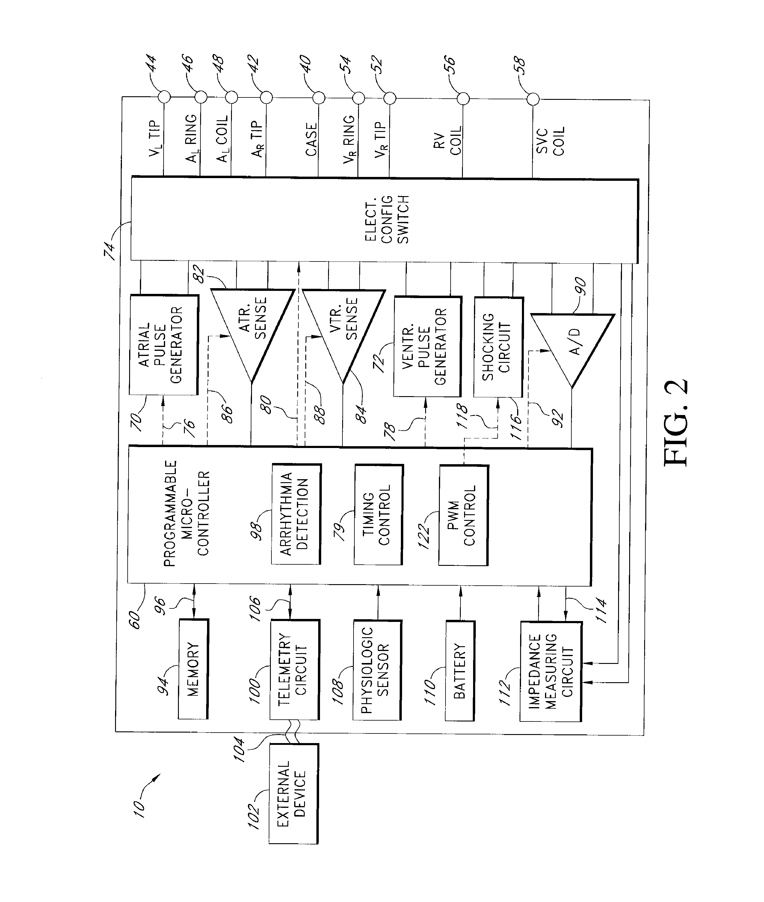 System to create arbitrary waveforms using an external inductor and an implantable medical device