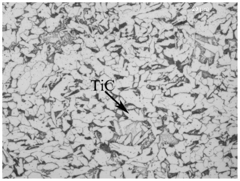 Preparation method of one-steel multi-stage titanium microalloyed structural steel