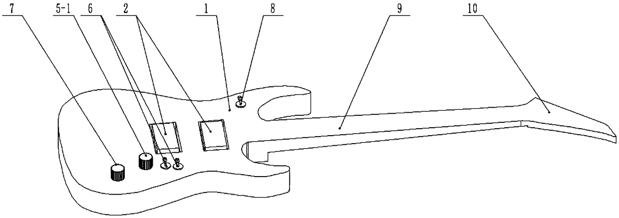 Guitar pickup height adjustment system