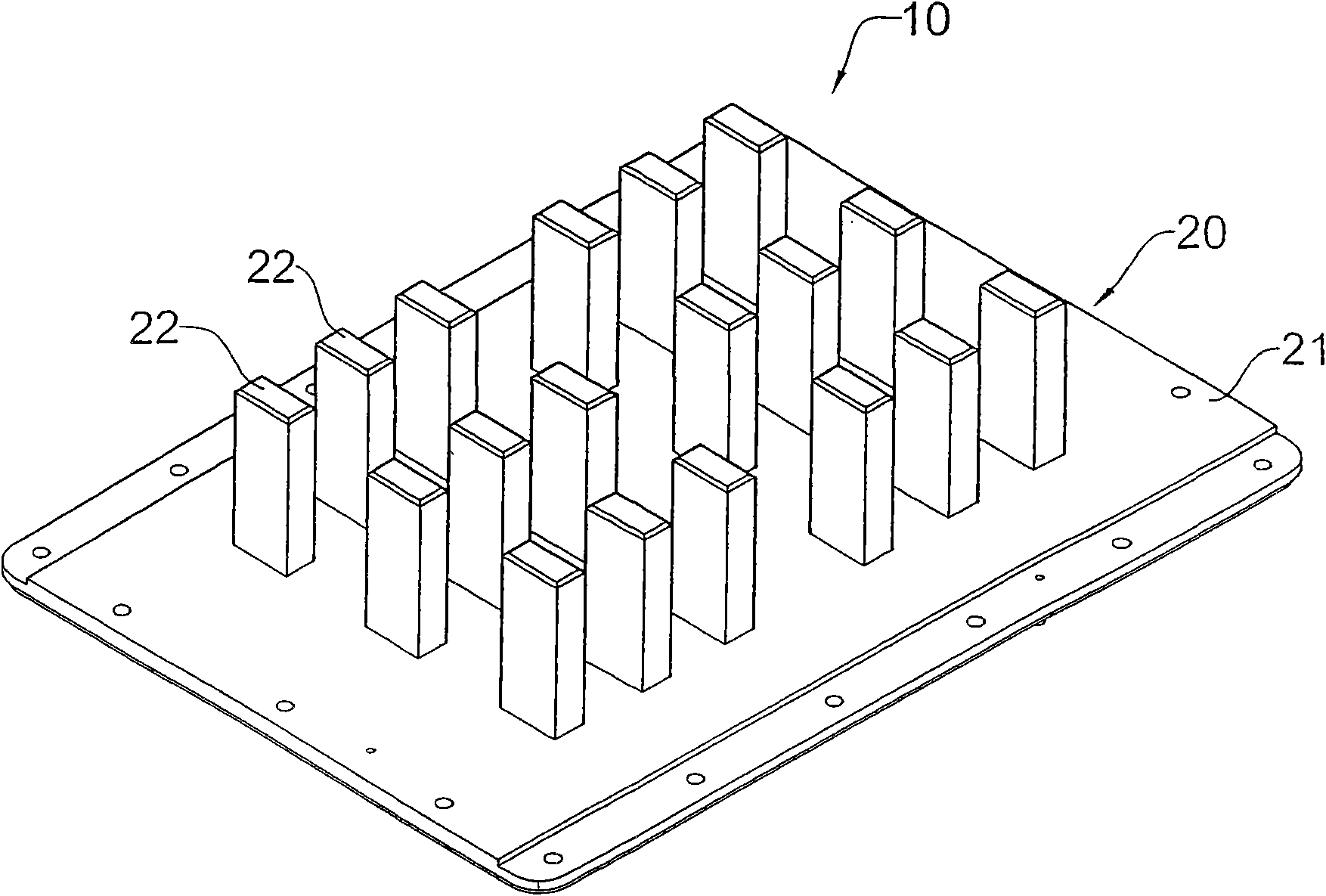Lamp source heat-dissipating module for street lamp and heat sink thereof