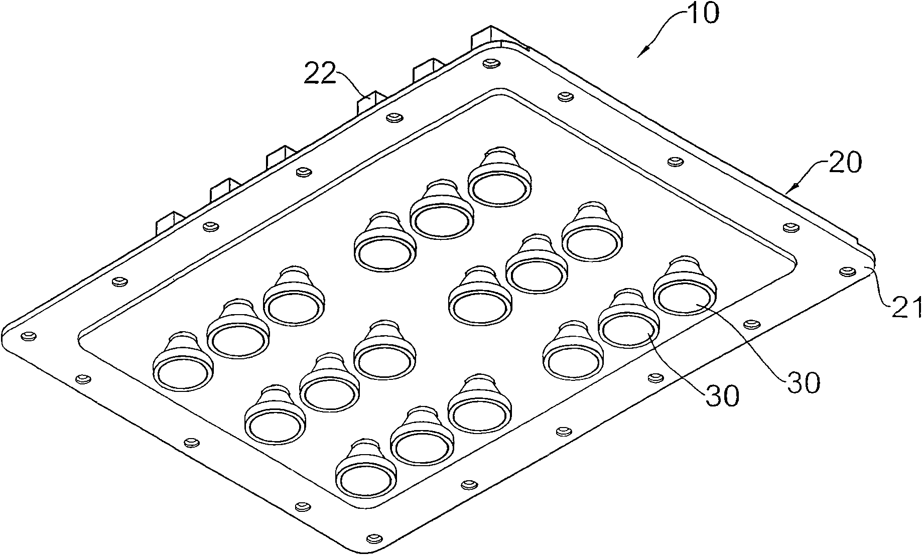 Lamp source heat-dissipating module for street lamp and heat sink thereof