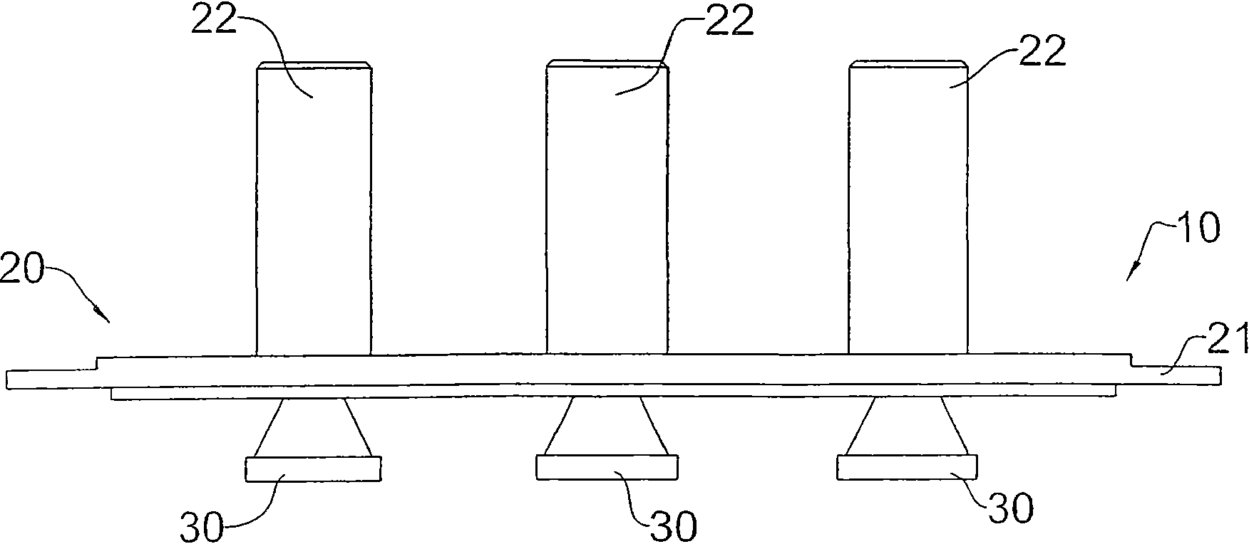 Lamp source heat-dissipating module for street lamp and heat sink thereof