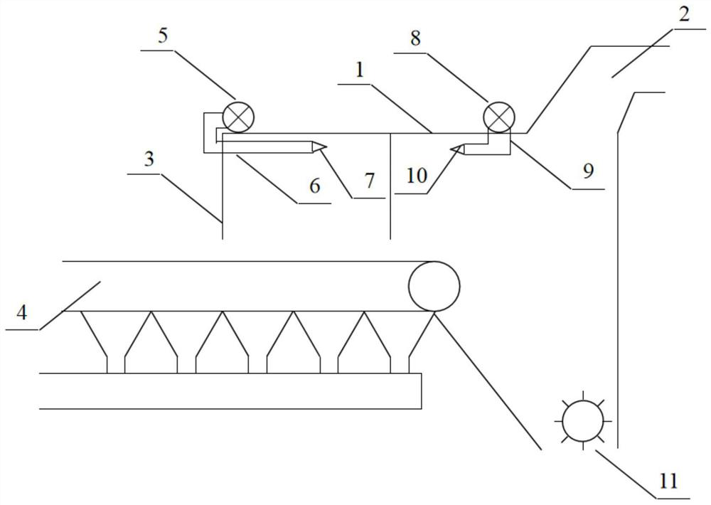 Sintering machine tail high-temperature smoke synergistic trapping device and method thereof