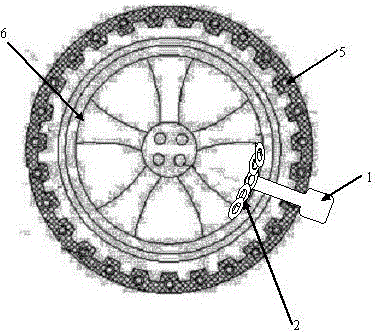 Wheel slip stop self-rescue device