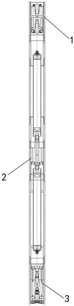 Hydraulic oil control device for gas drilling underground power system