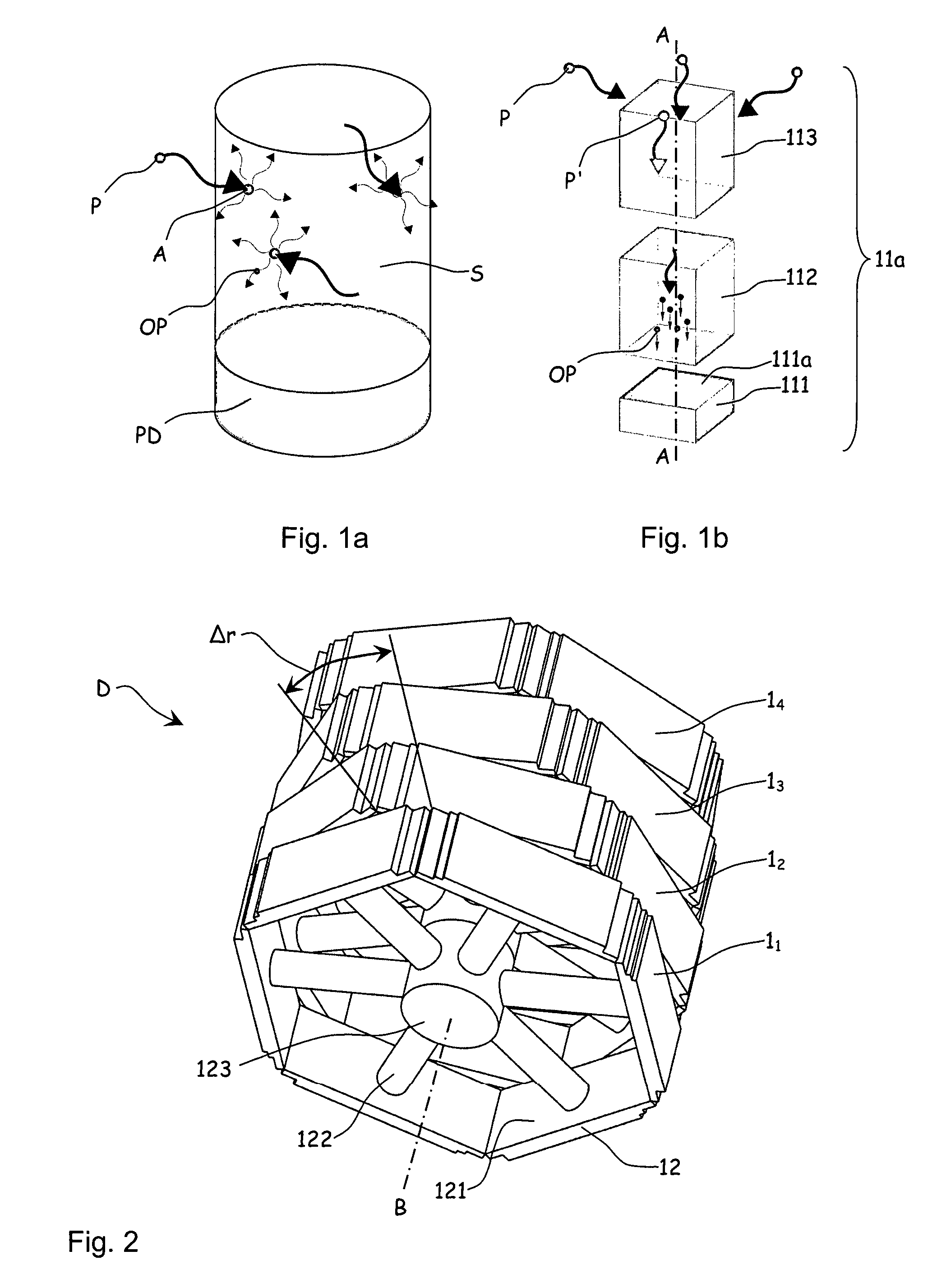 Apparatus for registration of photons and ionizing particles with simultaneous directional definition, for each photon or ionizing particle, of a point of origin in a fluid-filled conduit