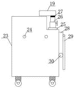 Movable blood collecting vehicle