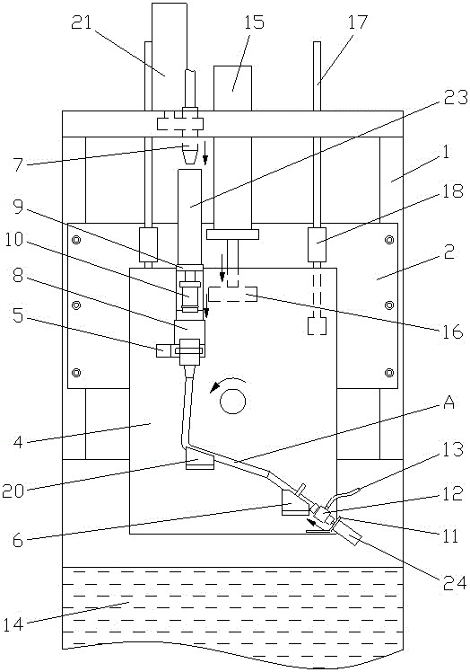 Inner cleaning and airtightness detecting device for oil filling pipe, and method thereof