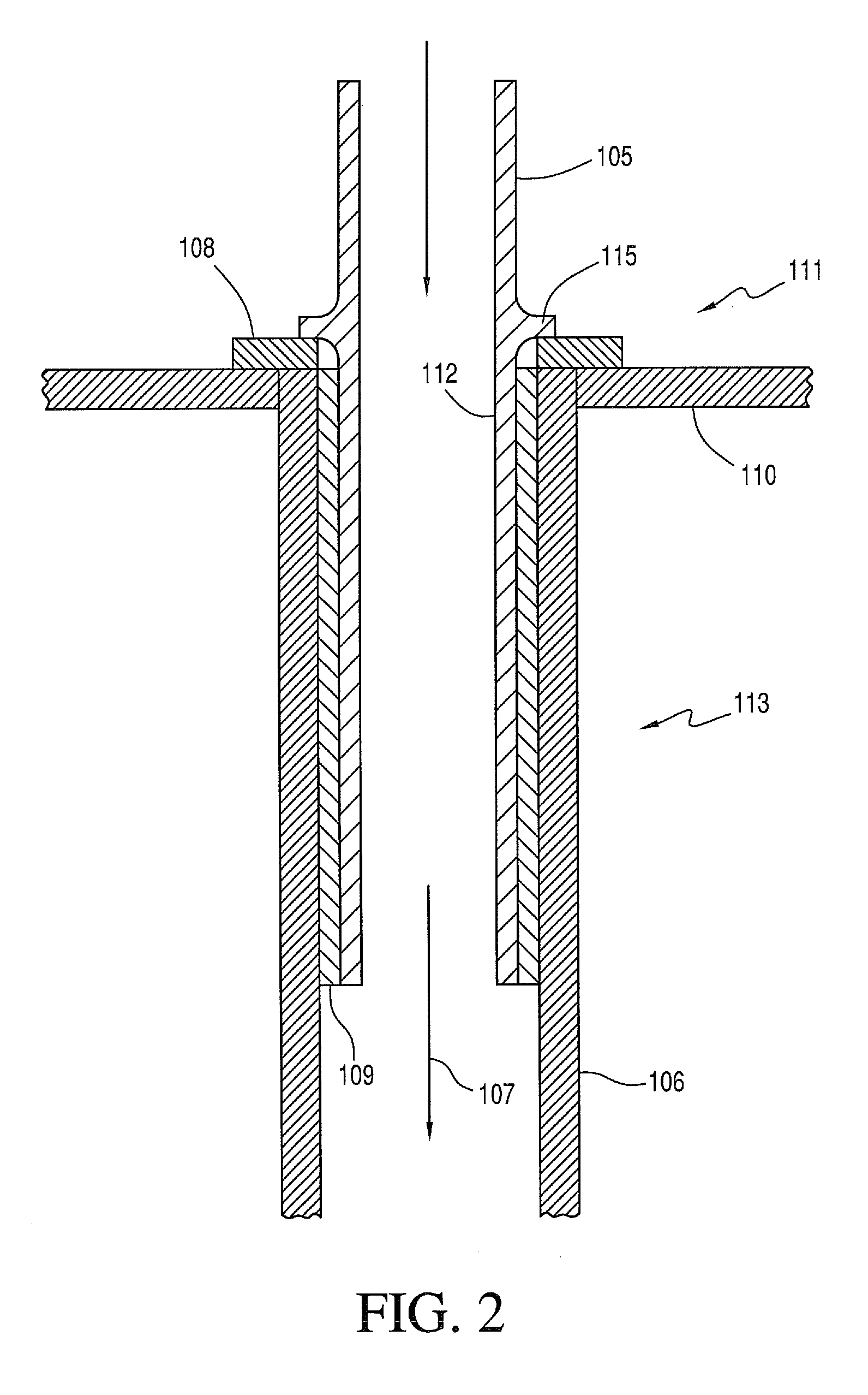 Process for stabilizing heat exchanger tubes in andrussow process