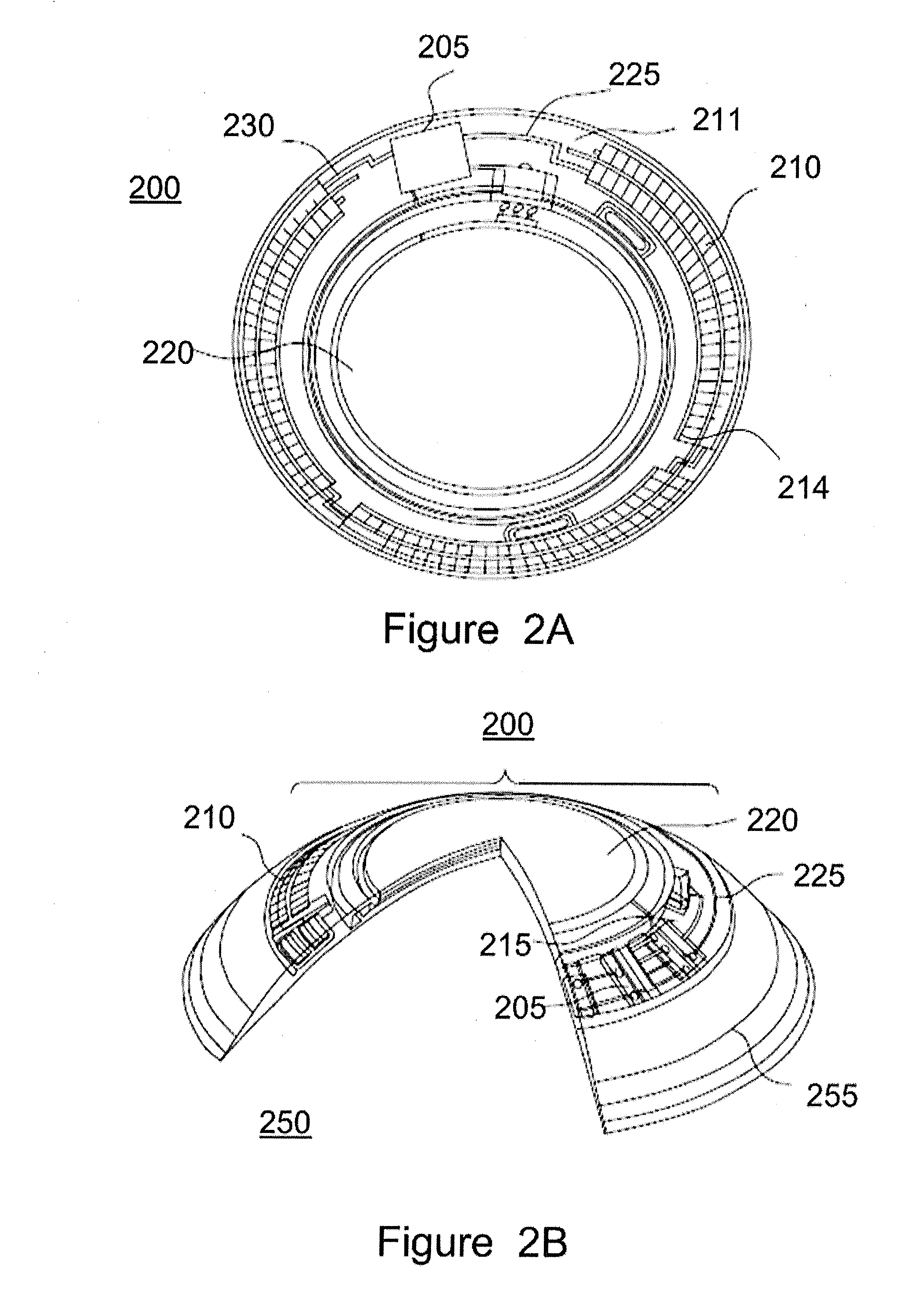 Methods and apparatus for ophthalmic devices including cycloidally oriented liquid crystal layers