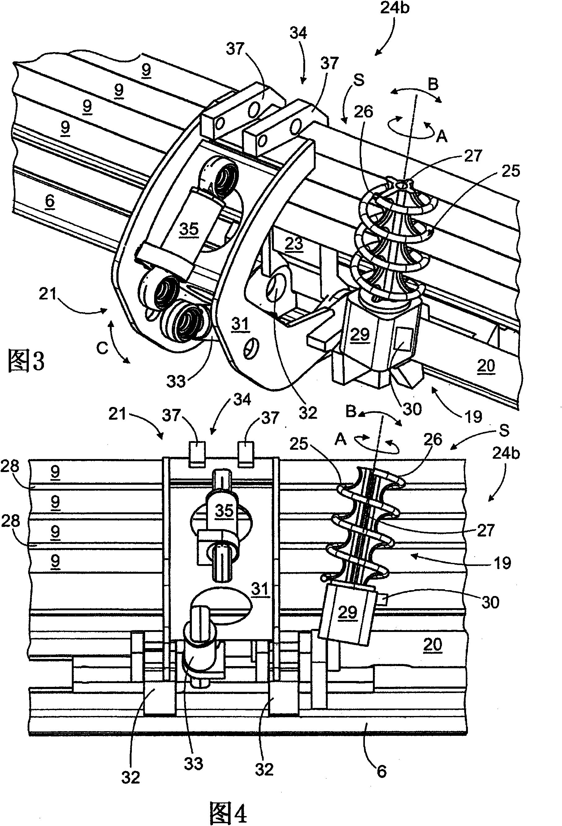 Method and devices for handling rod-like pieces in drilling and bolting