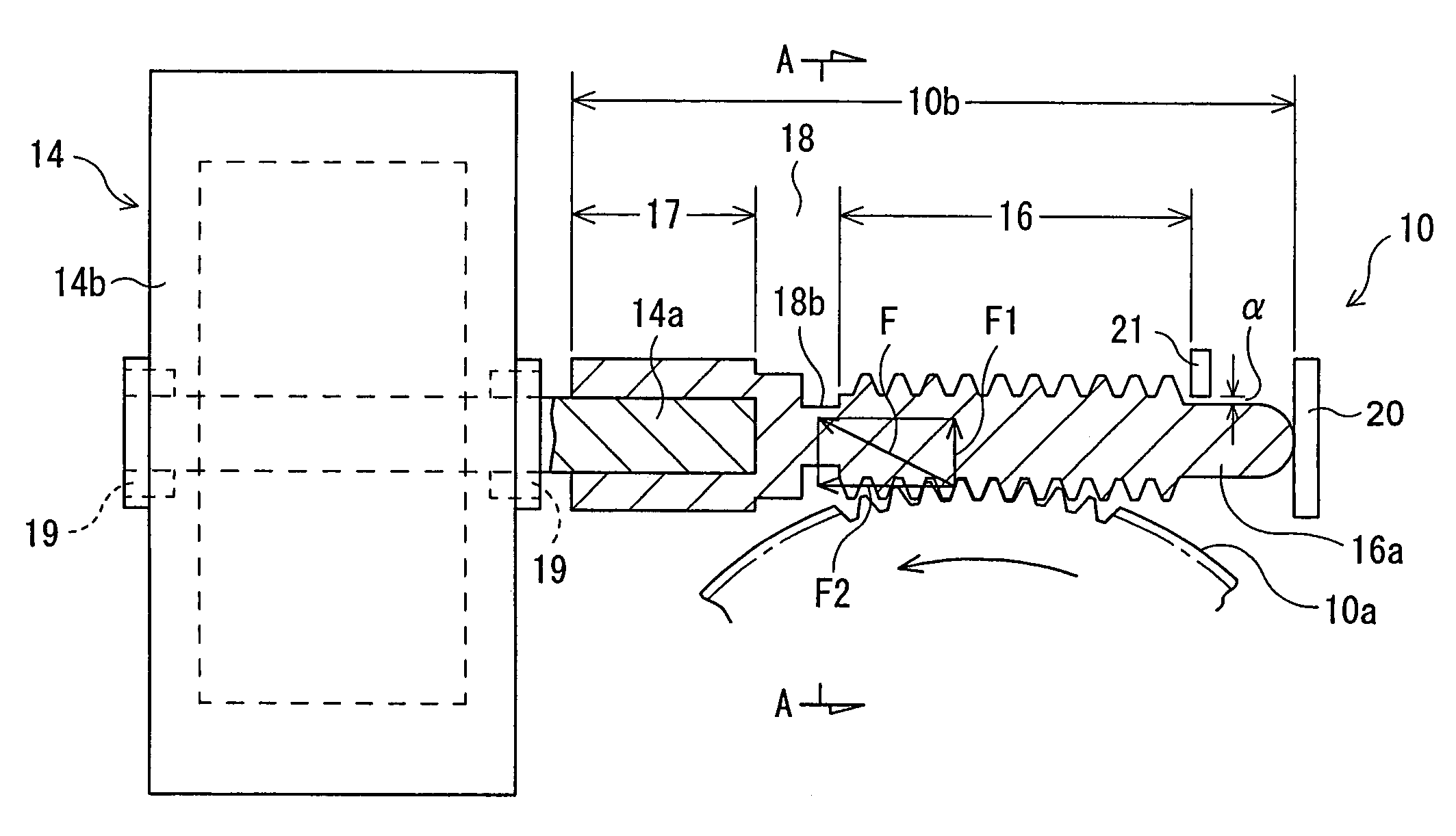 Disk player and worm mechanism for same