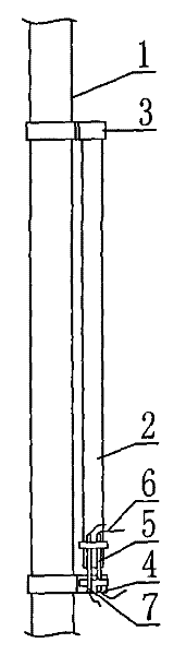 Measuring method for tension-rod pull force of large building