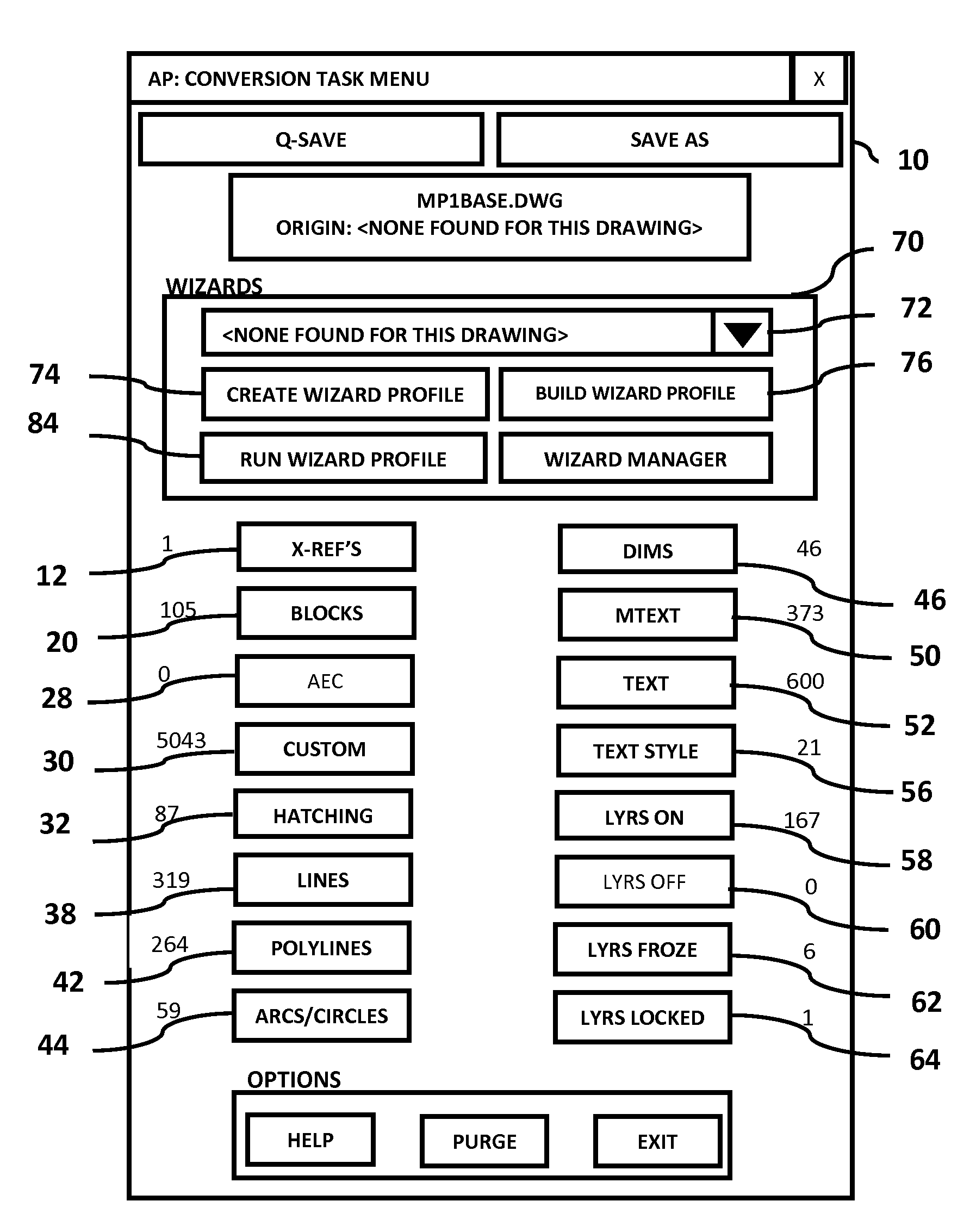 Methods and apparatuses for automatically converting objects in CAD drawing from two-dimensions to three-dimensions