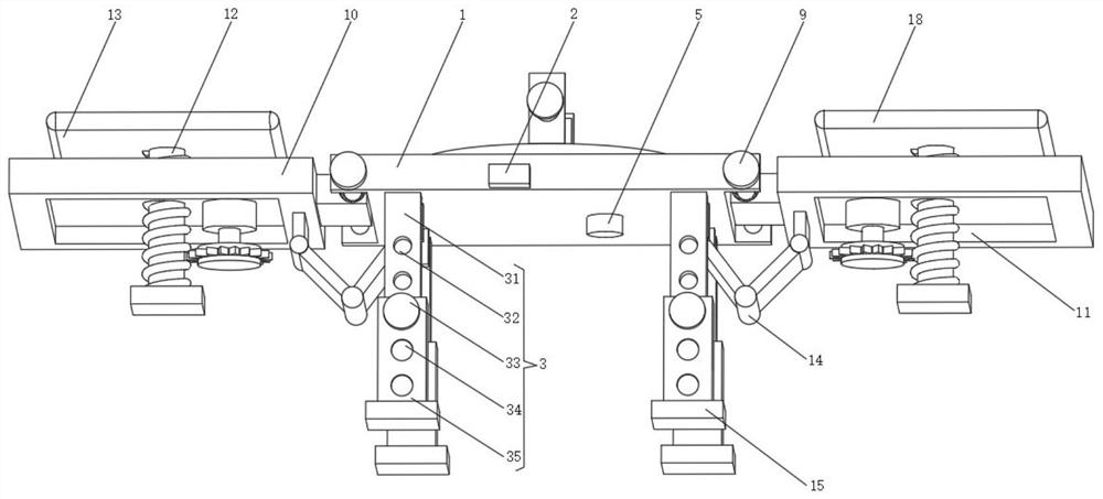 Luggage fixing device for luggage production