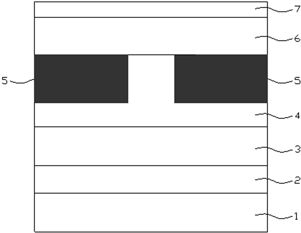 Buried non-oxidation aperture VCSEL epitaxial structure and preparation process thereof