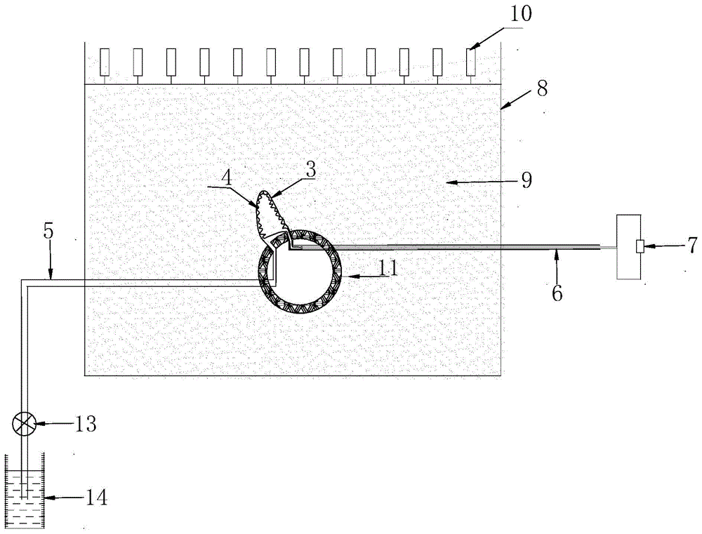 Testing device and method for simulating stratum cavities caused by subway shield tunnel construction