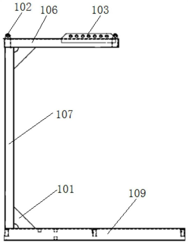 Auxiliary support for electric control cabinet installation