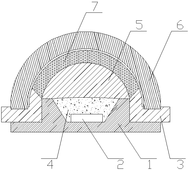 High-power remote phosphor-type white light led cooling package